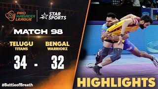 #TeluguTitans won by 2 points against #BengalWarriorz! | #ProKabaddiOnStar HIGHLIGHTS