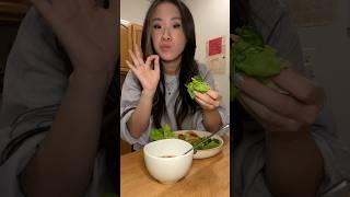 dumpling lettuce wraps #food #dumplings #foodvideo #cooking