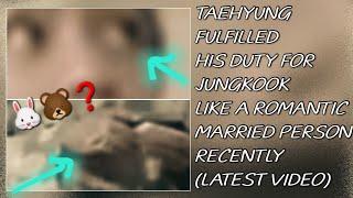 OMG!Taehyung Fulfilled His Duty For Jungkook Like A Romantic Married Person(New)#taehyung#jungkook