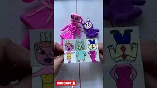 DIY cute emojis 🩷🩵  #diy #cute #papercraft #thingstodo #cartoon #craft #labubu #shorts