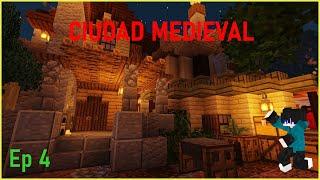 ÉPICA CIUDAD MEDIEVAL en Minecraft (TimeLapse). Ep4: Casas variadas