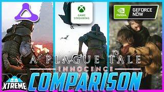 A Plague Tale: Innocence - GeForce NOW vs Amazon Luna vs Xbox Cloud Gaming