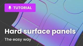 Easy hard surface sci-fi panels in Blender