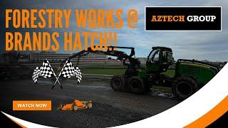 Aztech Group - Ep41: Forestry works at Brands Hatch, and MASSIVE windblown Pine removal from lake!!