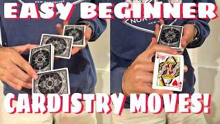 TWO EASY BEGINNER CARDISTRY MOVES!//Tutorial