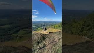 Bad ending - cliff launch #paragliding #flightschool