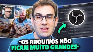 Como o BRKsEDU configura o OBS para GRAVAÇÃO DE GAMEPLAYS