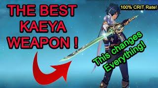 THE BEST KAEYA WEAPON! Primordial Jade Cutter - 100% CRIT Rate - Genshin Impact