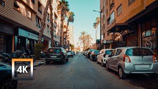 Marrakech 4K - Driving Downtown - Morning Drive ( @streetma )