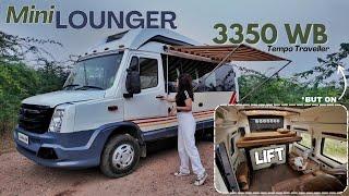 Compact Lounger on #tempotraveller with Lift, a Daycation friendly Caravan | Motorhome Adventures