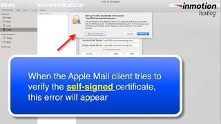 How to fix the "Can't verify the server" error on the Mac Mail Client