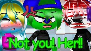 Not you! Her!!|meme|Countryhumans|Gacha Club|Brazil × Argentina|Requested