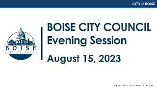 Boise City Council - Evening Session