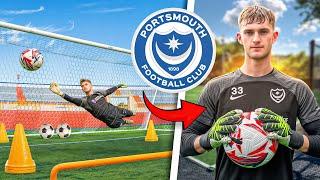 SHOT-STOPPING session with Portsmouth's Rising GK! 