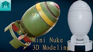 Maya Mini Nuke Modeling Tutorial | 3D Modeling for Explosive Results|Maya Tutorial|