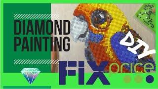 DIAMOND PAINTING / The Parrot / Demo/ Алмазная мозаика / Попугай/ Процесс / Фикс Прайс