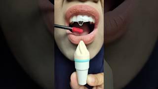 Turning Brown Ice Cream Lip Gloss into Real Candy?! ASMR Magic #short #shorts 1023