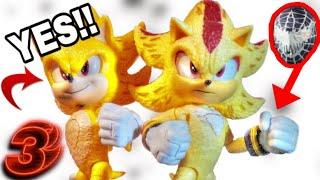 The Super Sonic and Shadow the Hedgehog Toys are AMAZING! (Sonic 3 action figure 2 pack review )