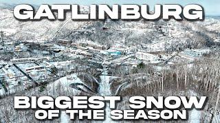 Gatlinburg, Tennessee: THE BIGGEST SNOW OF THE SEASON!!! *Six Inches Reported At Anakeesta*