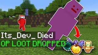 Minecraft Manhunt, But Dying Drops OP LOOT...