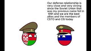 Countryballs - Russia talks to Belarus about their defense relationship