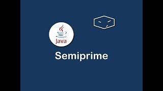 semiprime in java