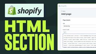 How To Add Custom HTML Section In Shopify (2024) Tutorial