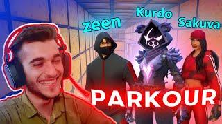 Fortnite Kurdish Parkour لەگەڵ ساکوڤا و زێن پارکۆری فۆرتنایتمان کرد 