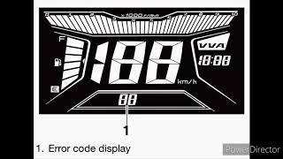 AEROX 155 ERROR CODE NUMBER LIST