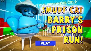 NEW Smurf Cat Barry's Prison Run!  | Roblox First Person Obby Escape Jumpscare