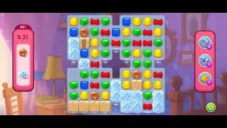 HomeScapes Level 861 Walkthrough || Super Hard Level || Donut Bubble Collectable || 8 Moves Left