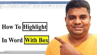 How To Highlight In Word With Box