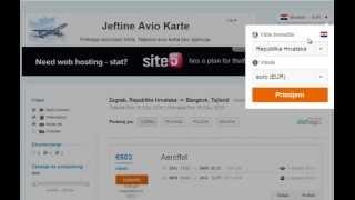 Jeftine Avio - pretraga jeftine avio karte