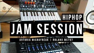 I Made A Quick Beat + Jam with MicroFreak & MC707