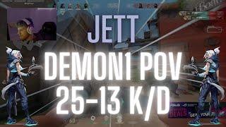 NRG Demon1 POV Jett on Breeze 25-13 K/D (VALORANT Pro POV)