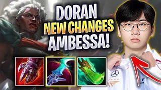 T1 DORAN TRIES AMBESSA WITH NEW CHANGES! - T1 Doran Plays Ambessa TOP vs Swain! | Season 2024