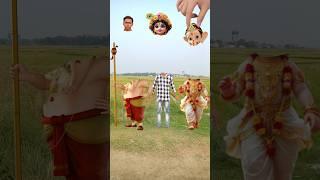 Jay Ganesha Deva _ Lord Krishna wrong head challenge  _ vfx bhakti video _ #ashortaday #short #vfx