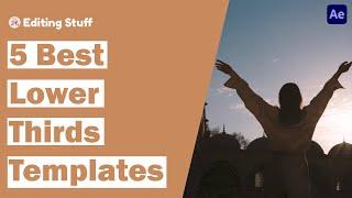 5 Best Lower Thirds Templates for After Effects (Free Download)
