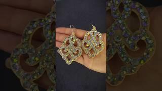 #bellydanceearrings #crystalearrings #rhinestonesearrings #earrings #ballroom #bellydancelove #hand