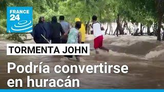 Tormenta tropical John amenaza con convertirse a huracán tras llegar al pacífico mexicano