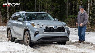 2022 Toyota Highlander Hybrid AWD Bronze Edition Review and Snow Test