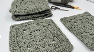 Wie man das schöne Willow Granny Square häkelt  - Wunderschön und einfacher als du denkst!