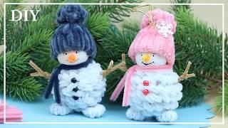 DIY: Pipe Cleaner Snowmen  Cute and Fluffy!  NataliDoma