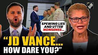 “Mr Vice President, how dare you?” LA Mayor takes accuses of JD Vance ‘spewing lies’ during LA visit