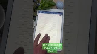 Grimoire, a logbook to your magical journey part 1 the herbs #materiamedica #herbsnhealth #grimoire