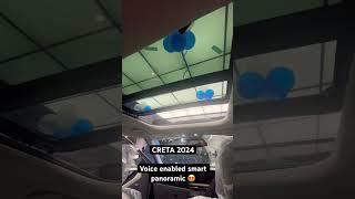 CRETA 2024 SUNROOF || NEW CRETA Voice enabled smart panoramic #car #automobile  #newcar #creta2024