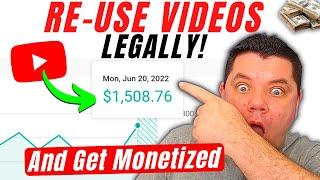 How To Get MONETIZED On YouTube REUSING Other Peoples Videos Legally (YouTube Monetization Tutorial)