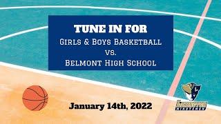 LHS Varsity Basketball vs Belmont (January 14th, 2022)