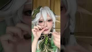 回复 阿兰若的评论 #cos #原神 #纳西妲 #妆教 只开了美白和大眼，她真的，我哭死，第一次让大鼻头出来见人#珍惜眼前人