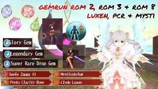 Toram Online - Gemrun ROM 2, ROM 3 & ROM 8 Luxen PCR & bow mysti + lock 4 dye review - yusagi